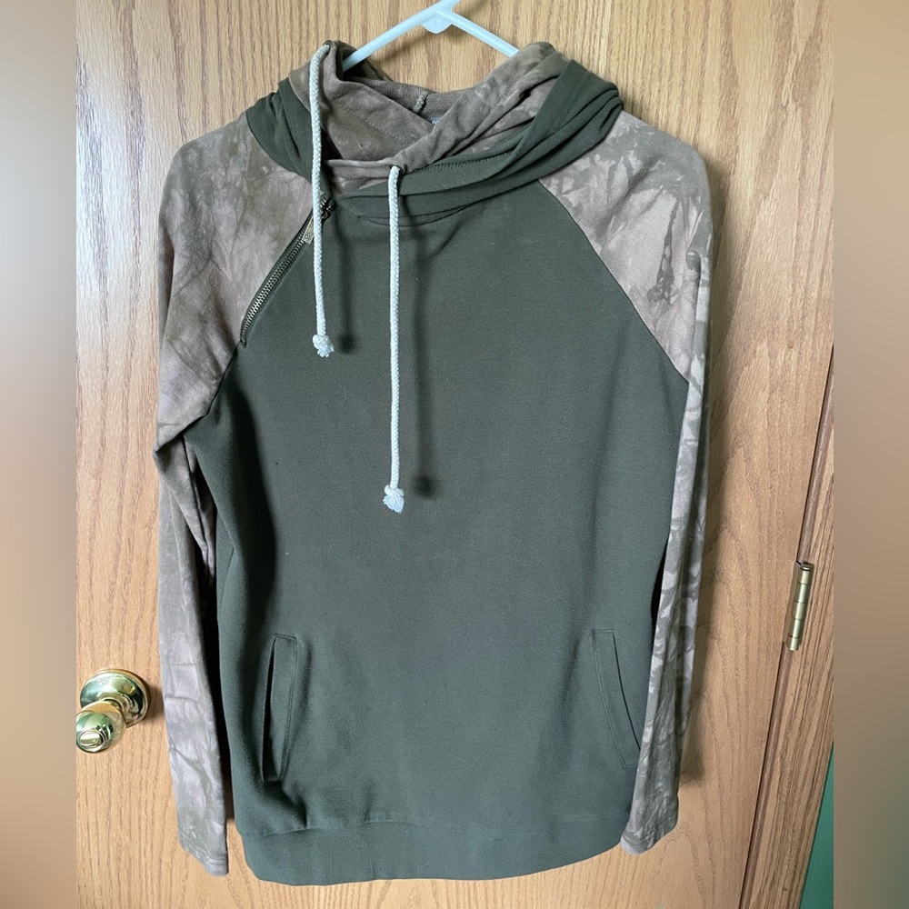 Ampersand Ave DoubleHood Sweatshirt - Green - Large